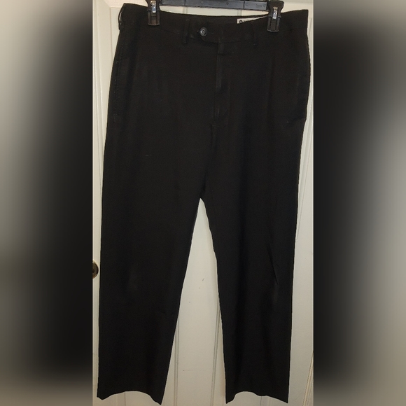 haggar-pants-mens-black-dresswork-pants-made-by-haggar-size-poshmark